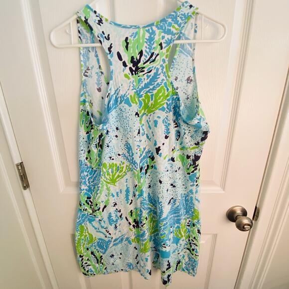 Lilly Pulitzer Cordon Dress Size Medium Racerback Lets Cha Cha Tank Preppy M - Picture 5 of 5